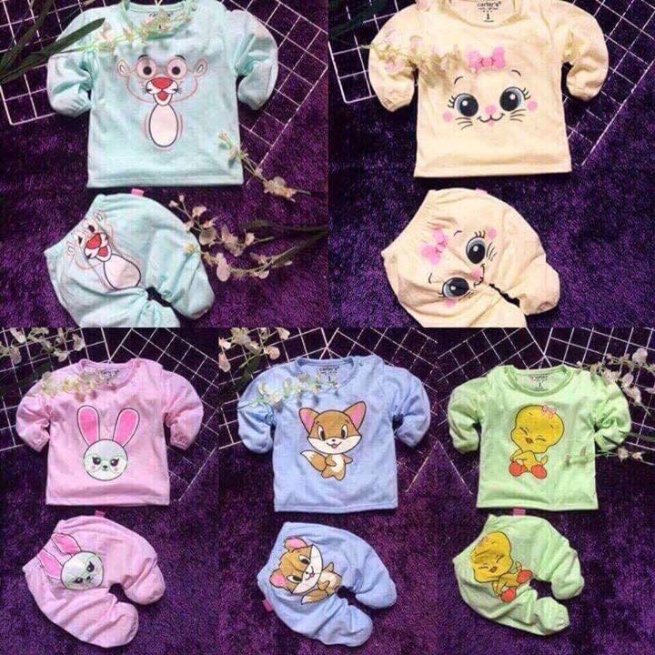Sét 5 bộ quần áo thu đông dài tay bé gái  (KÈM QUÀ TẶNG)