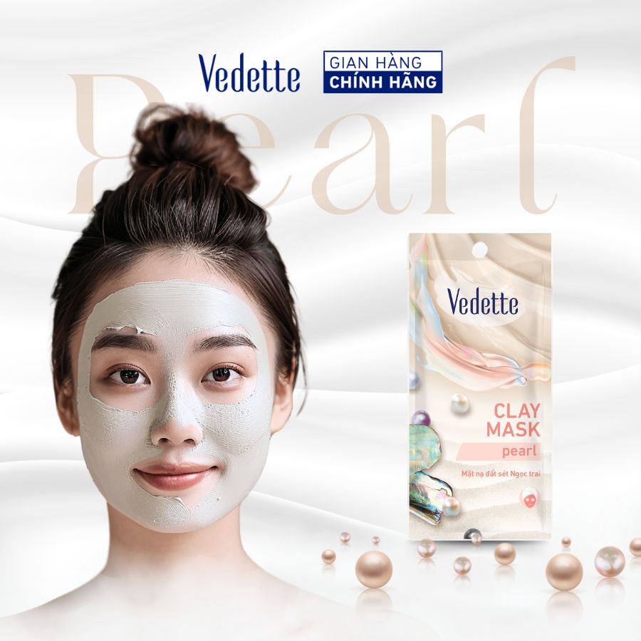 Mặt nạ đất sét Vedette Ngọc Trai 12g
