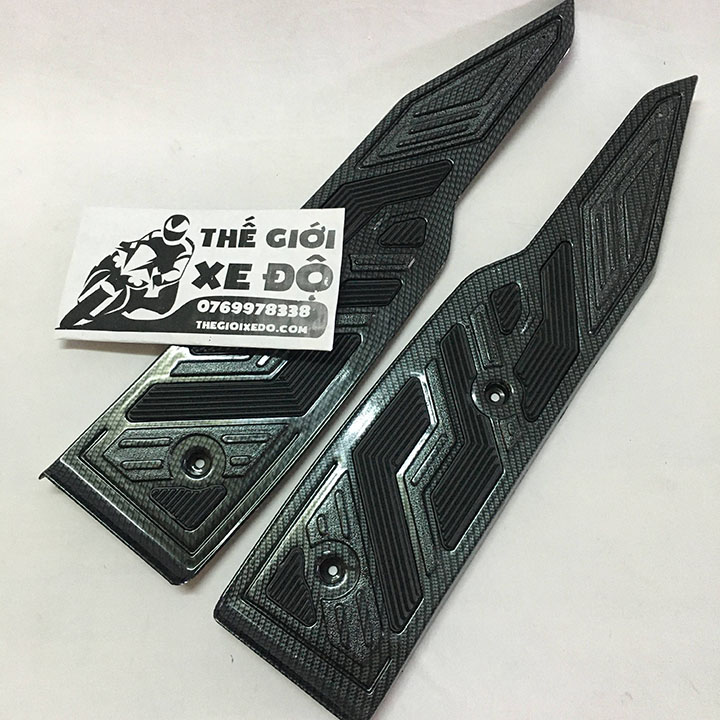 Thảm để chân air blade 150 125 cc carbon - phụ kiện trang trí lót sàn cacbon xe ab 2020 - 2021 - 2022