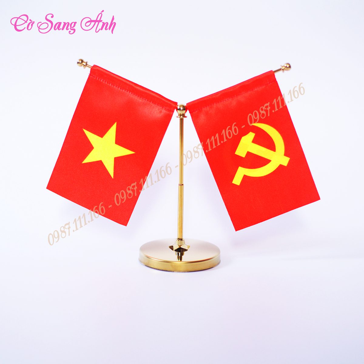 Bộ cờ để taplo xe oto Loại cắm 2 cờ Các Nước Tùy Chọn