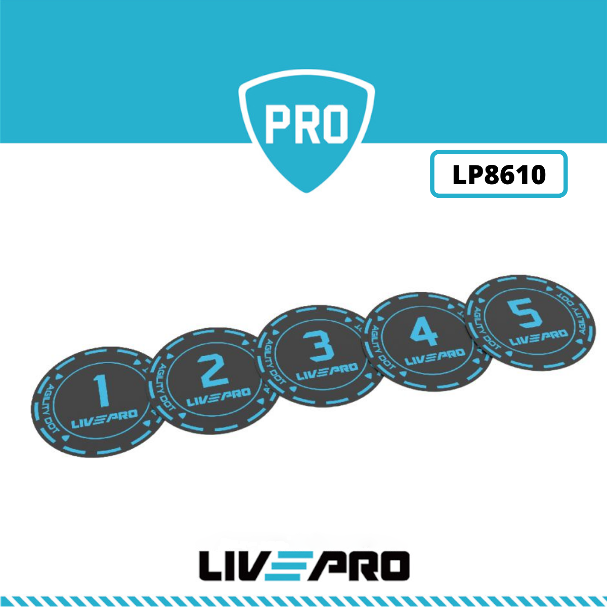 Đệm lót tập livepro chính hãng agility dot