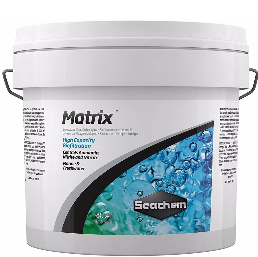 Seachem Matrix Thùng 4L vật liệu lọc ca o cấp cho hồ cá cảnh, thủy sinh