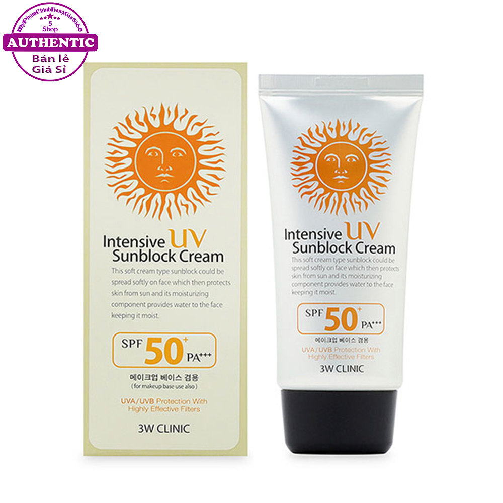KEM CHỐNG NẮNG 3W CLINIC INTENSIVE UV SUNBLOCK CREAM