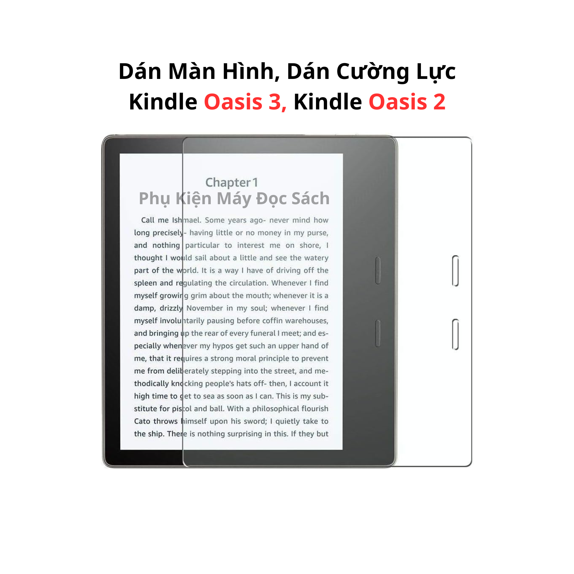Dán Màn Hình/Cường Lực Kindle Oasis 3, Kindle Oasis 2, Máy Đọc Sách Kindle Oasis 3, Kindle Oasis 2