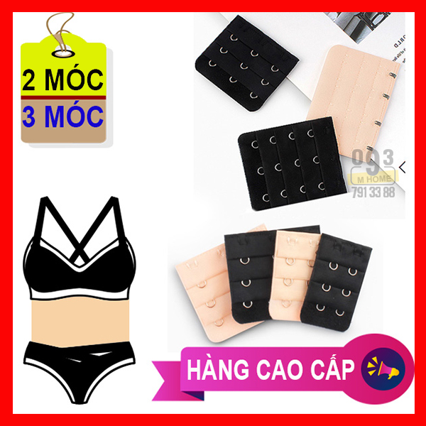 Móc Nối Rộng Dây Áo Ngực Loại Bản 2 Móc Hoặc 3 Móc