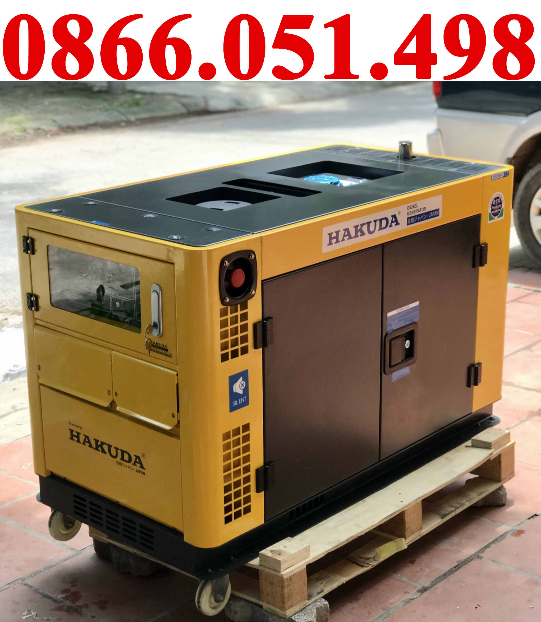 Máy Phát Điện Hakuda Chạy Dầu 10kw HKD 12000V