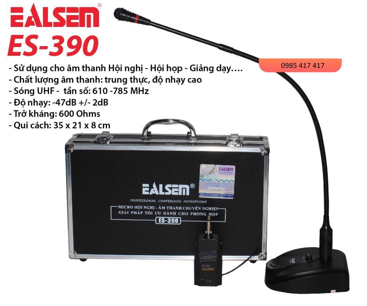 Micro hội nghị không dây Ealsem ES 390 thế hệ mới
