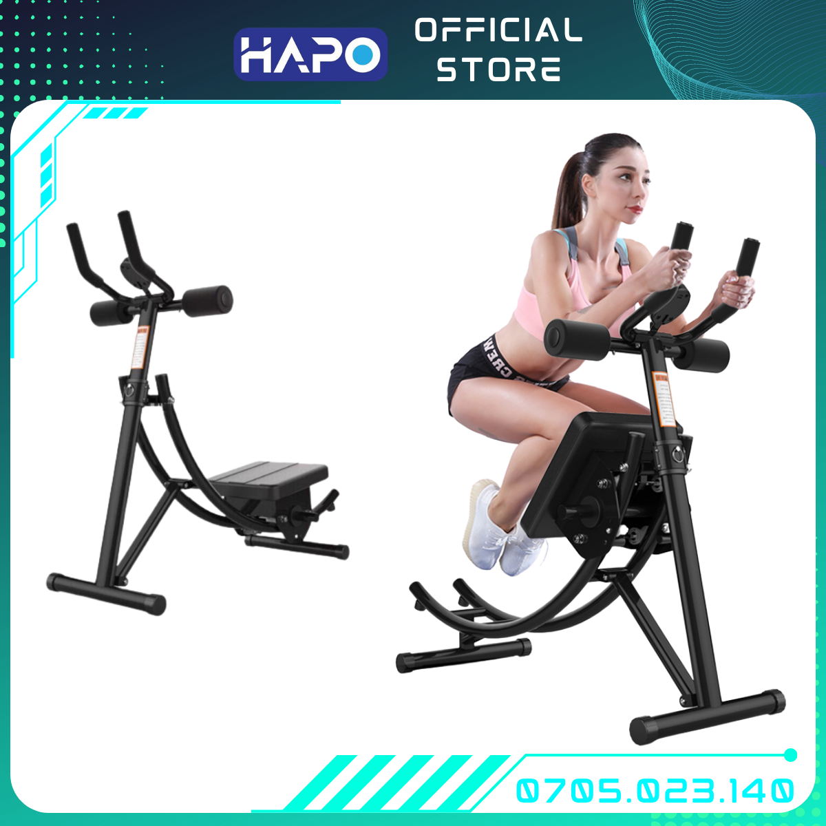 Máy tập cơ bụng tăng cơ giảm mỡ, Máy tập bụng đa năng, Máy tập gym tại nhà lưng, tay, hông hiệu quả có thể gấp gọn, Máy gập bụng giảm mỡ vùng eo