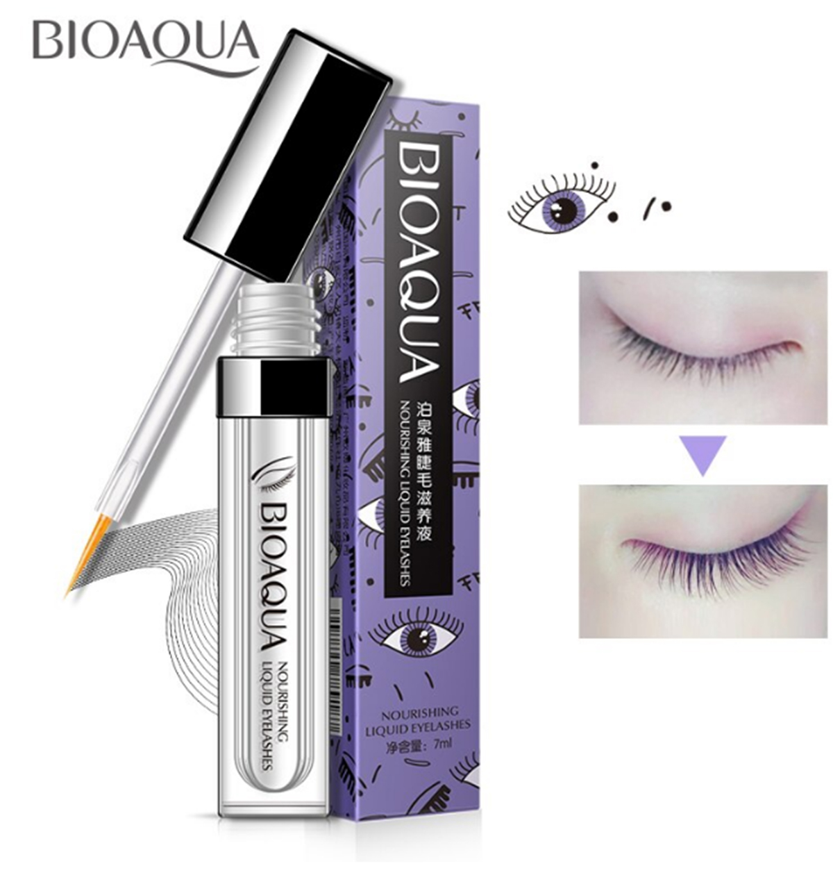 Serum Dưỡng Mi Dài Và Dày Bioaqua | Serum dưỡng mi dài và dày Bioaqua cho lông mày đôi mắt quyến rũ