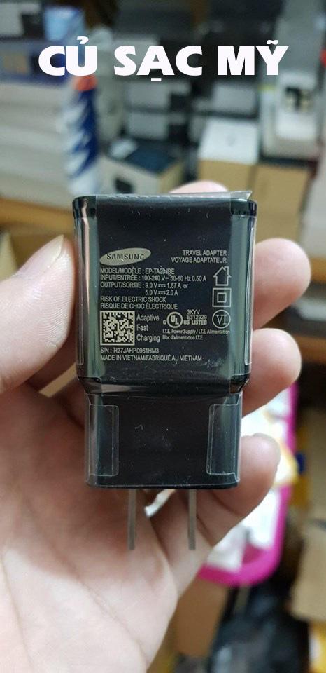 Bộ sạc cáp xuất mỹ s8/s8plus/s9/s9plus/note8 chính-hãng chất lượng cao