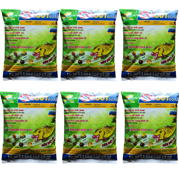 Combo 10 gói diệt ốc 350g, diệt sạch ốc sên, ốc bươu vàng, ốc nhớt...