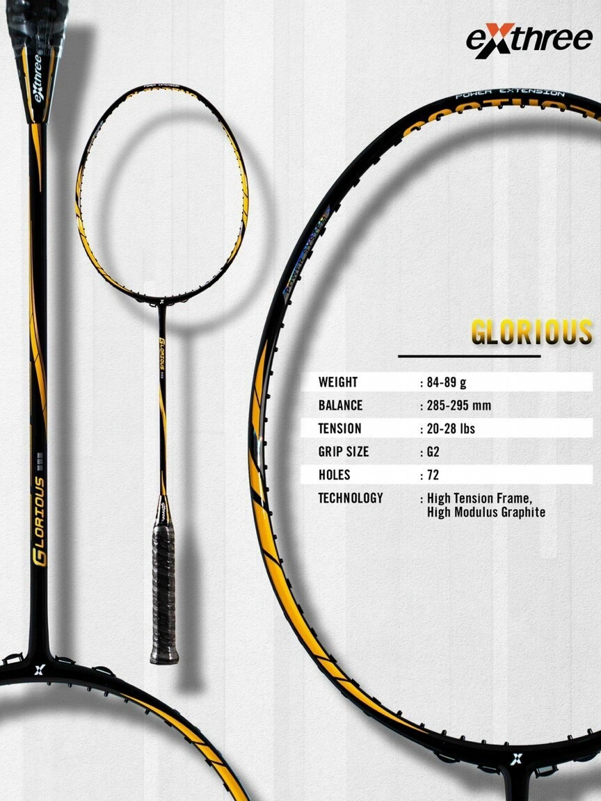 Vợt cầu lông ExThree Glorious (Chính hãng)