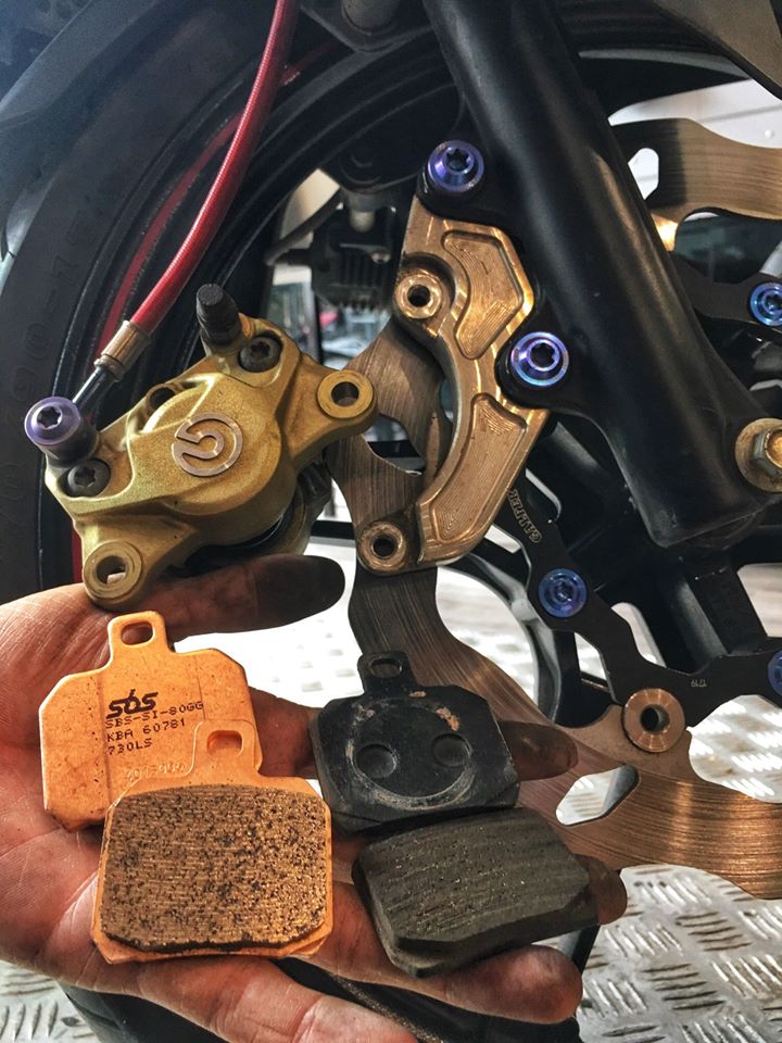 [Motoworld Phân Phối] Bố Thắng SBS 730LS Dành Cho Heo Brembo 2Pis Đối Xứng