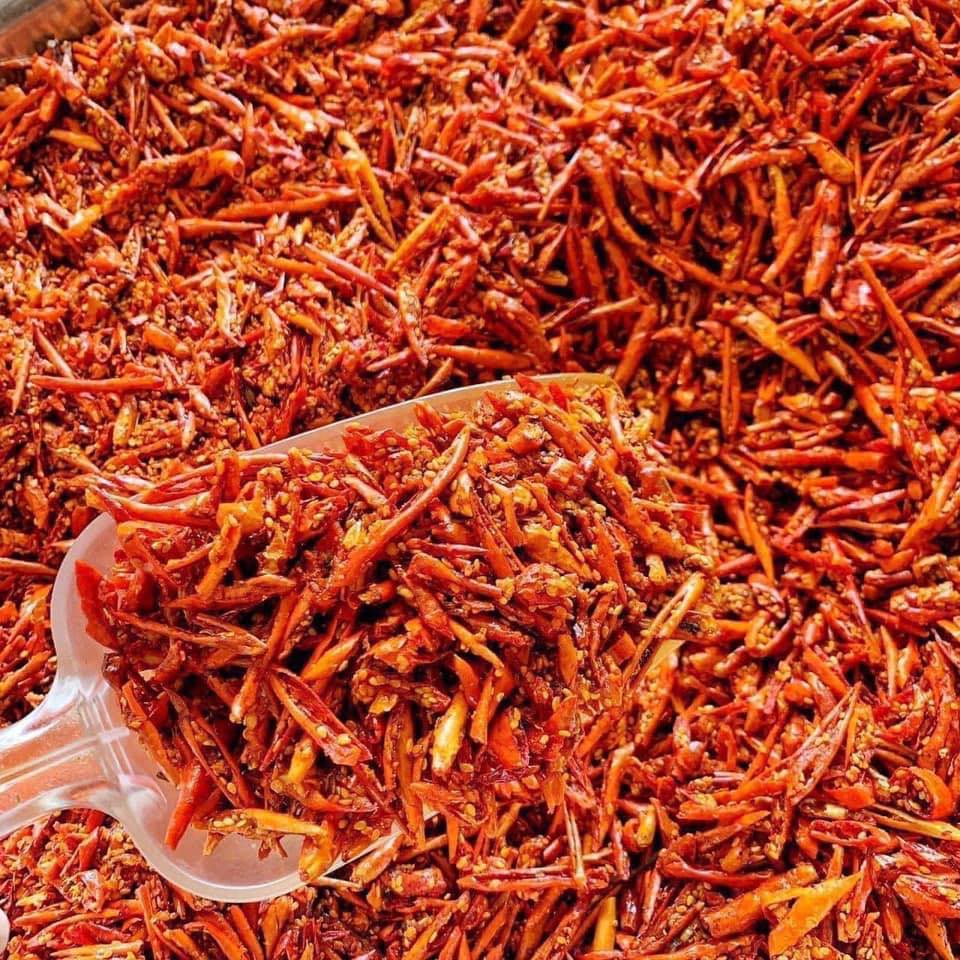 Ớt thái lan chiên giòn_ snack ớt thái lan gói 200 gram
