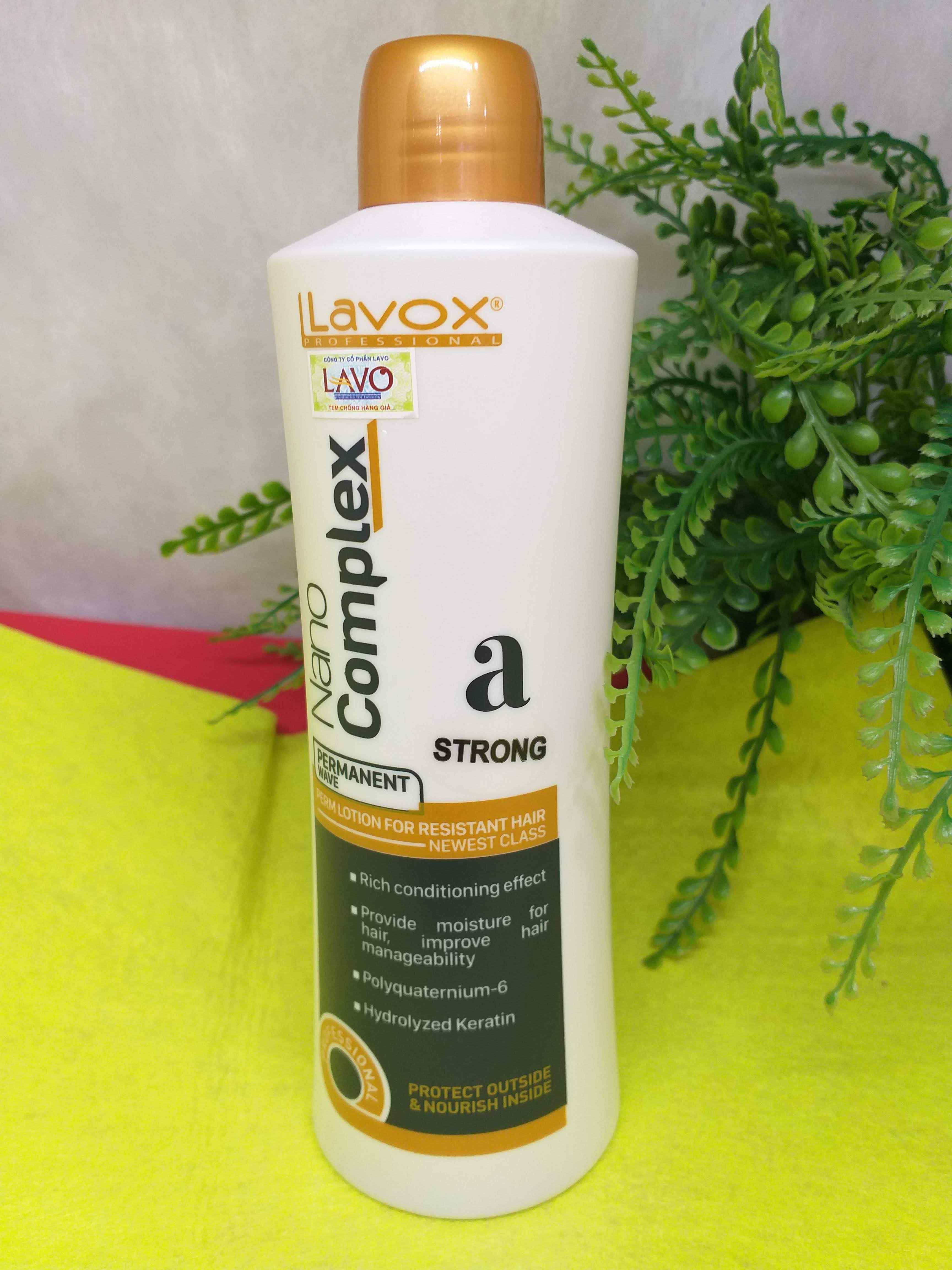 [HCM]Uốn tóc xoăn lạnh Lavox Nano Complex 500ml Chai số 1 ( Nước )