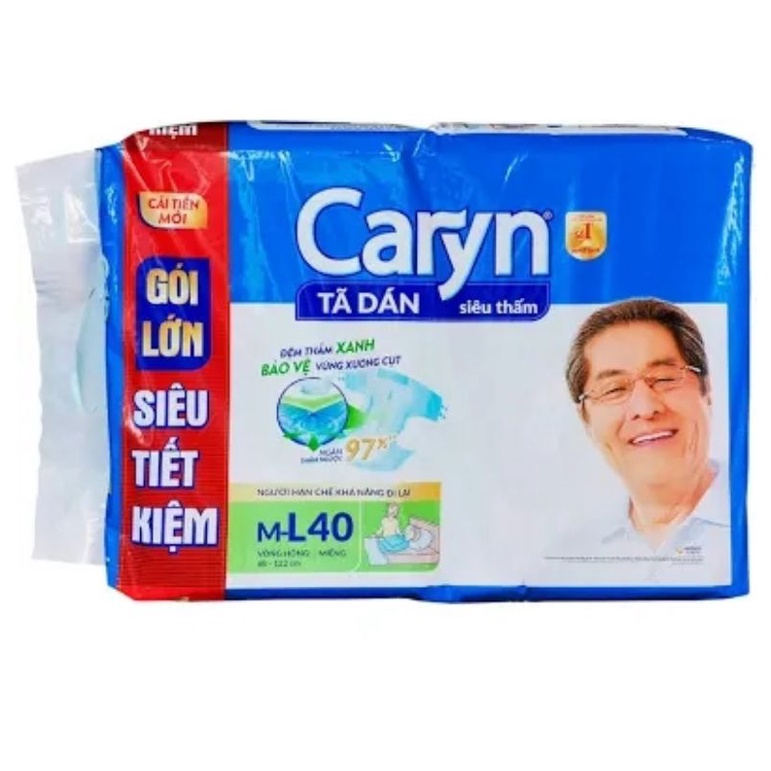 Tã dán người già caryn m40/l40 miếng