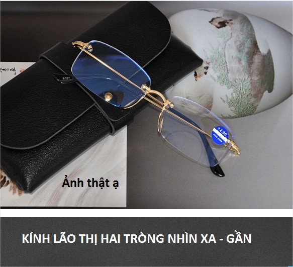 Kính lão thị kính viễn thị kính nam nữ hai tròng nhìn xa và gần cực sáng và rõ đọc chữ cực nét và thoải mái quà tặng người thân ông bà cô chú bố mẹ cực tốt