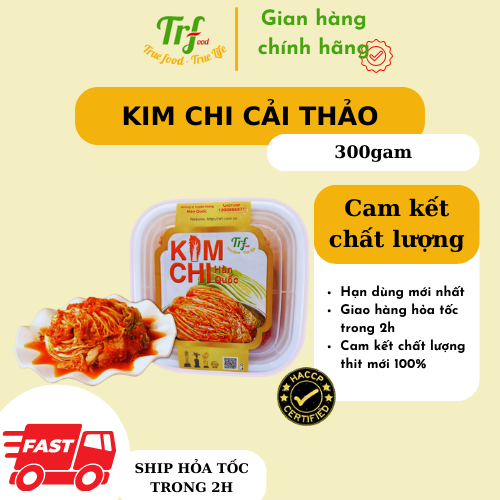 Kim chi cải thảo TRF hộp 300g ăn kèm thịt luộc/nướng/lẩu/nấu canh/nấu mì tiện dụng