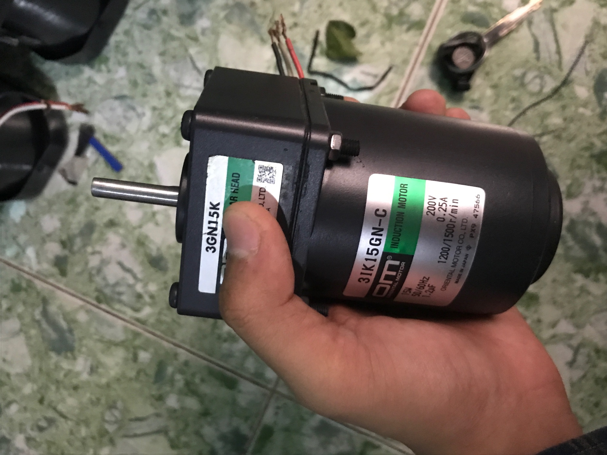 MÔ TƠ 6w (Sức tải 15-25KG)- Điện 220VOL