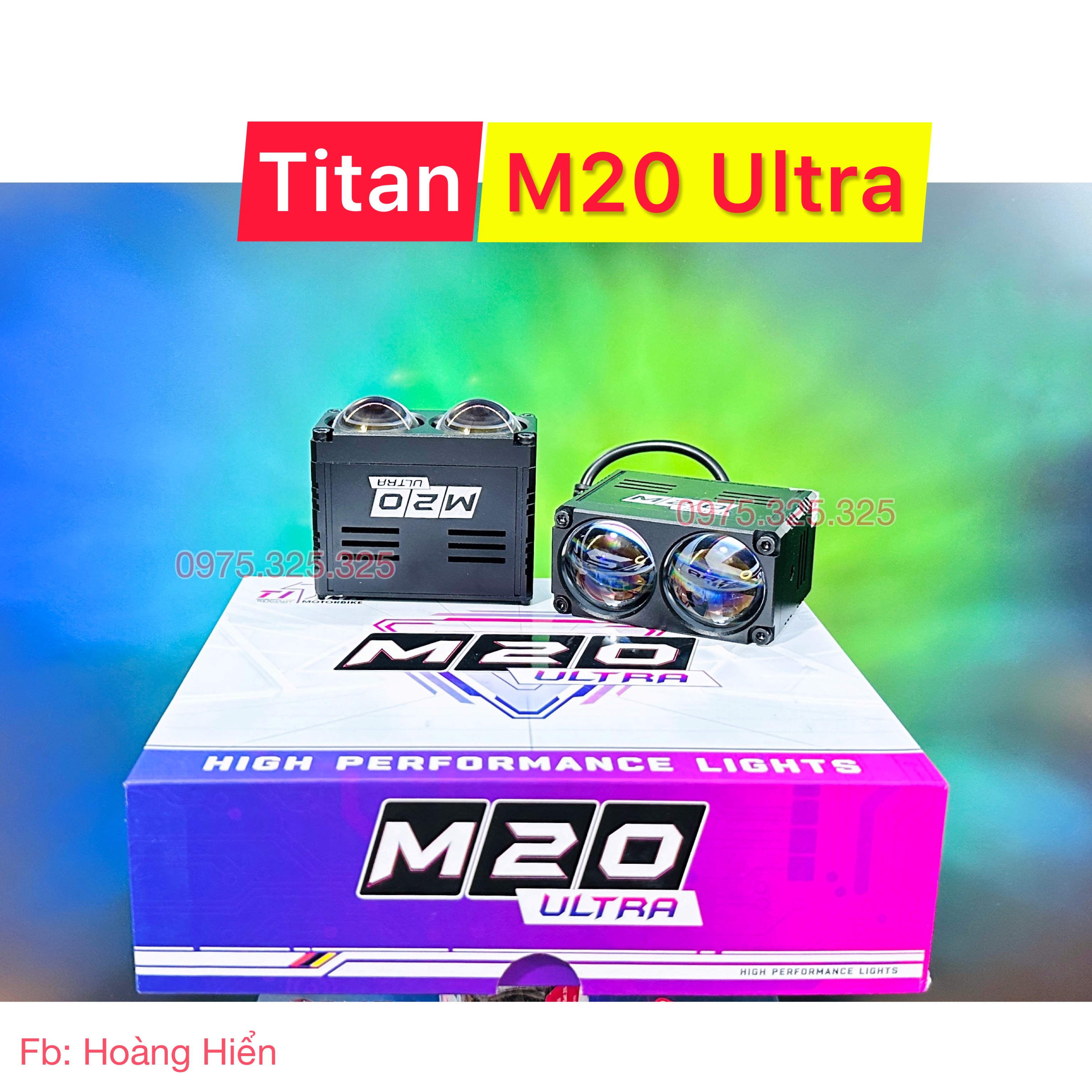 Mẫu 2024 * bi led titan m20 ultra 50w - đèn trợ sáng gương cầu mini xlight m10 m30 d20 auto365 gtr x-light v3.0 seido