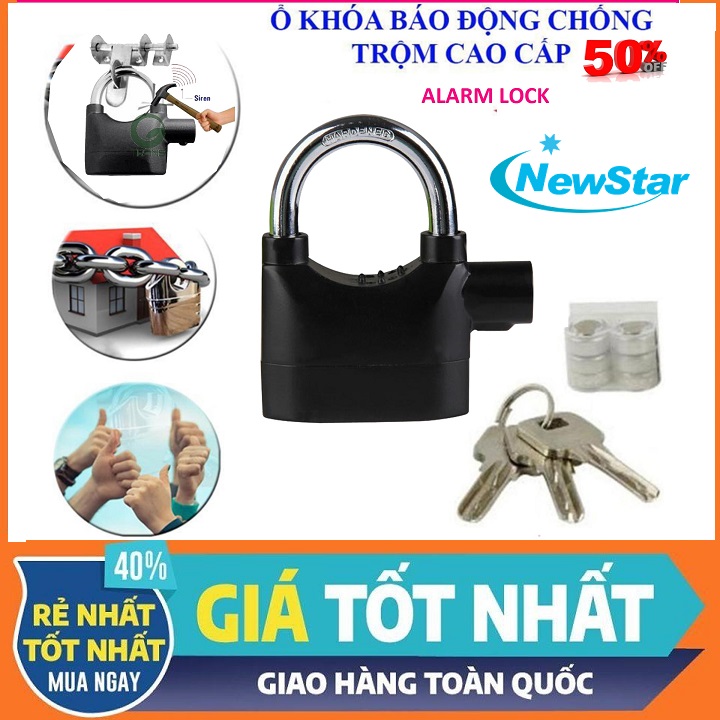 [HCM]KHÓA CHỐNG TRỘM KINBAR ỐNG DÀI ALARM LOCK có báo động nói không với cắt bẻ an toàn tuyệt đối. ( BẢO HÀNH 1 ĐỔI 1 )
