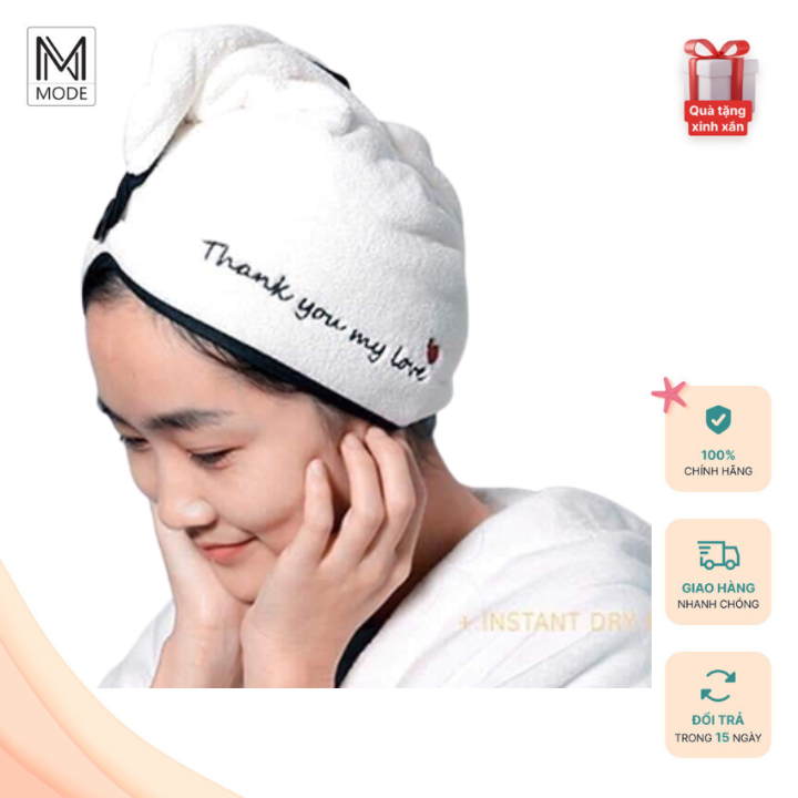Khăn gội đầu siêu thấm hút; khăn quấn đầu; khăn lau khô toc thần thánh - ngocmode
