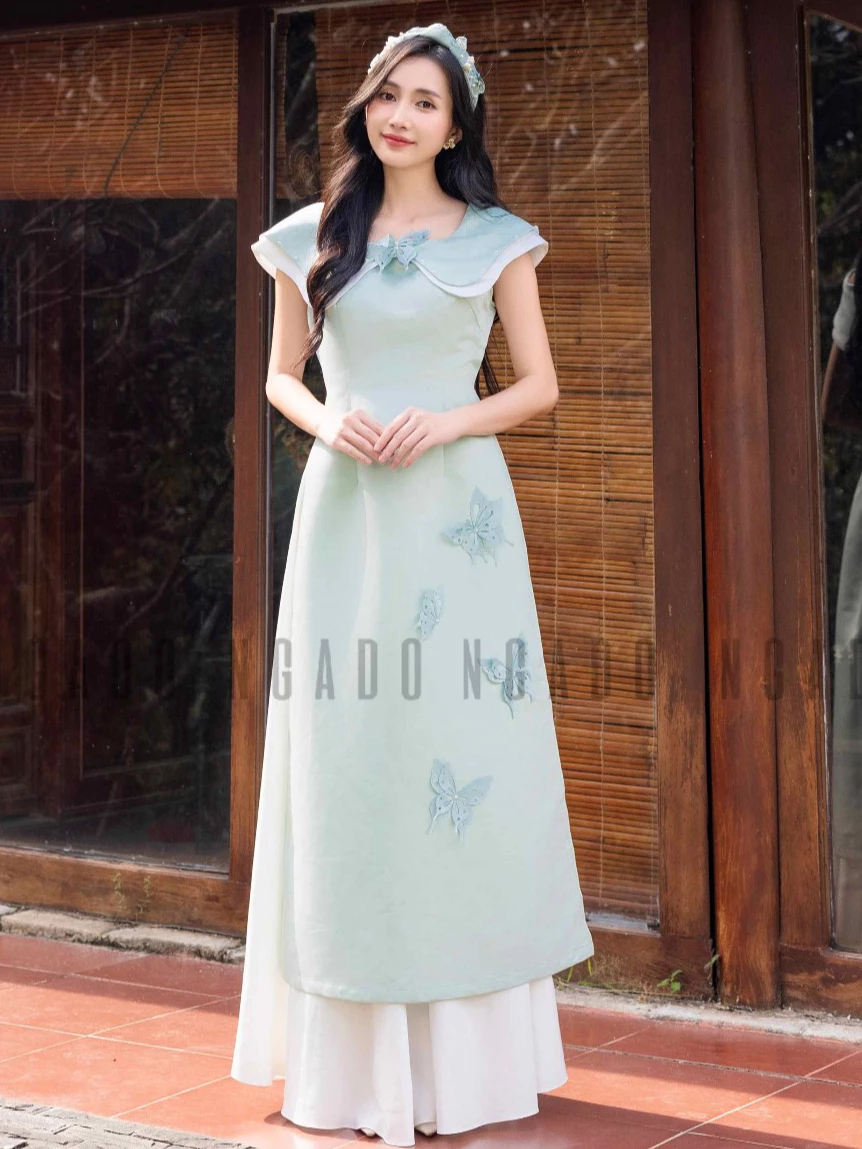 Áo dài Trúc Giao NGADO , áo dài truyền thống , áo dài cách tân