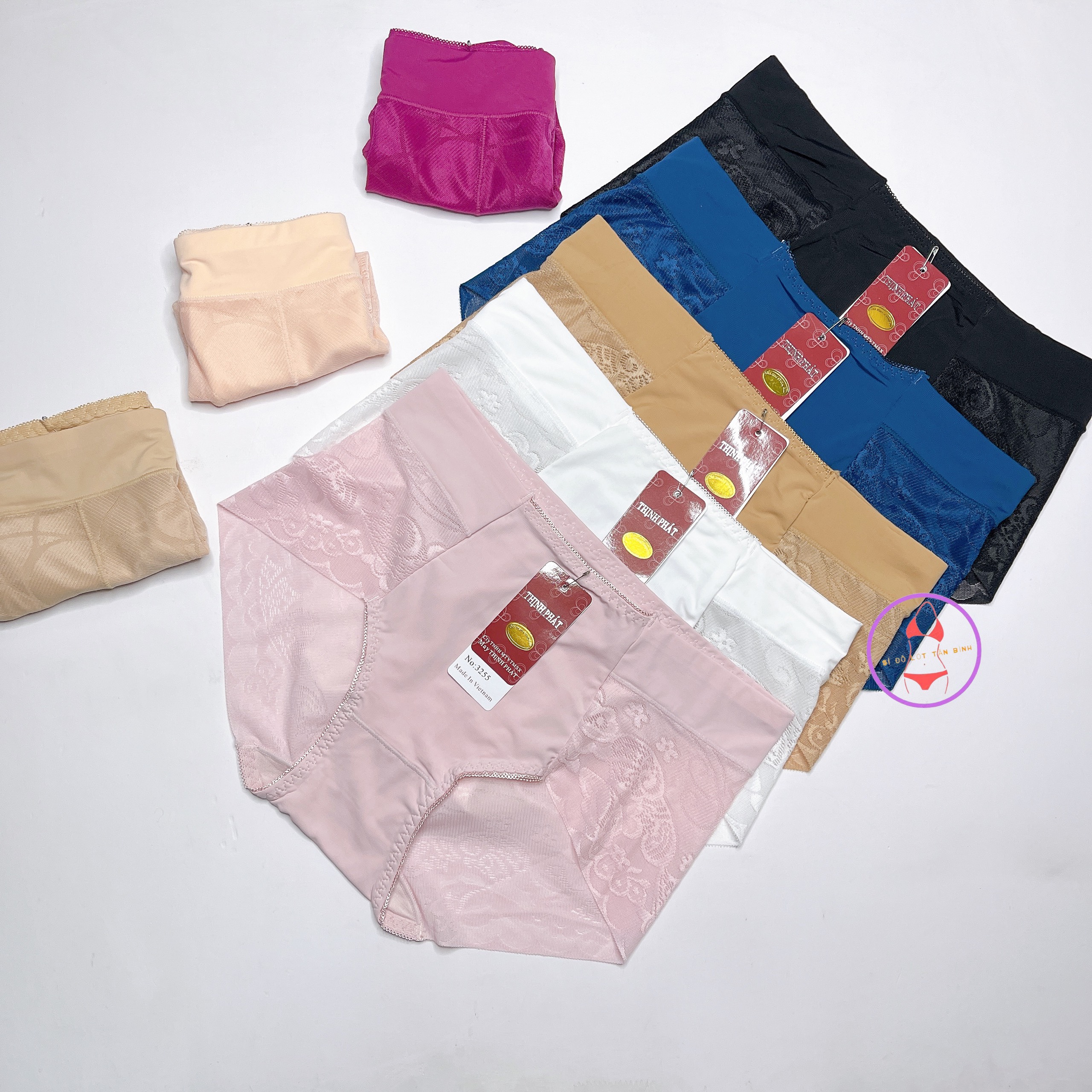 Quần lót nữ cao cấp Thịnh Phát cạp cao chất thun lạnh mịn size 50kg-65kg MS3255
