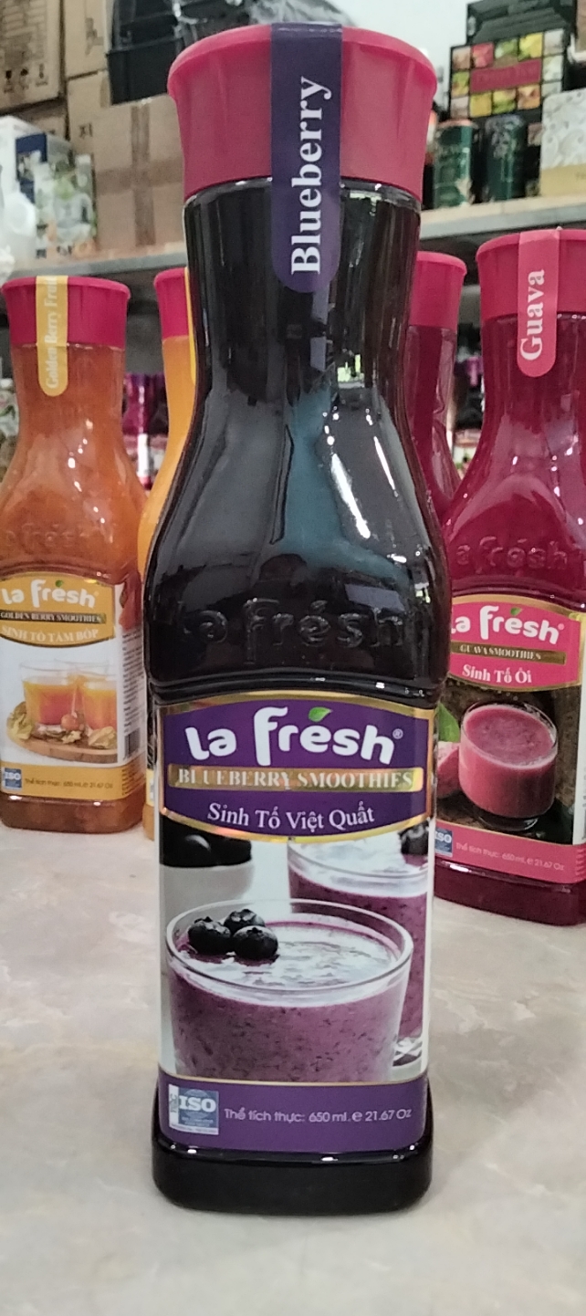 Sinh tố việt quất la fresh 650ml - blueberry smoothies