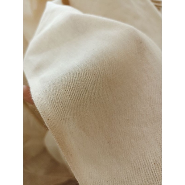 10m vải thô mộc sợi cotton màu be vintage siêu đẹp là phông rèm trải bàn vải làm đậu phụ