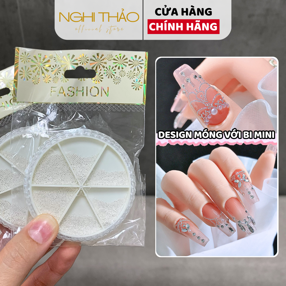 Khay bi nail mini 6 ô mix size nghi thảo