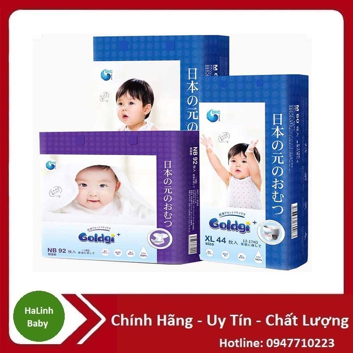 Bỉm Dán/Quần Goldgi (NB92-S84-M66-L56-XL46-M60-L48-XL44)