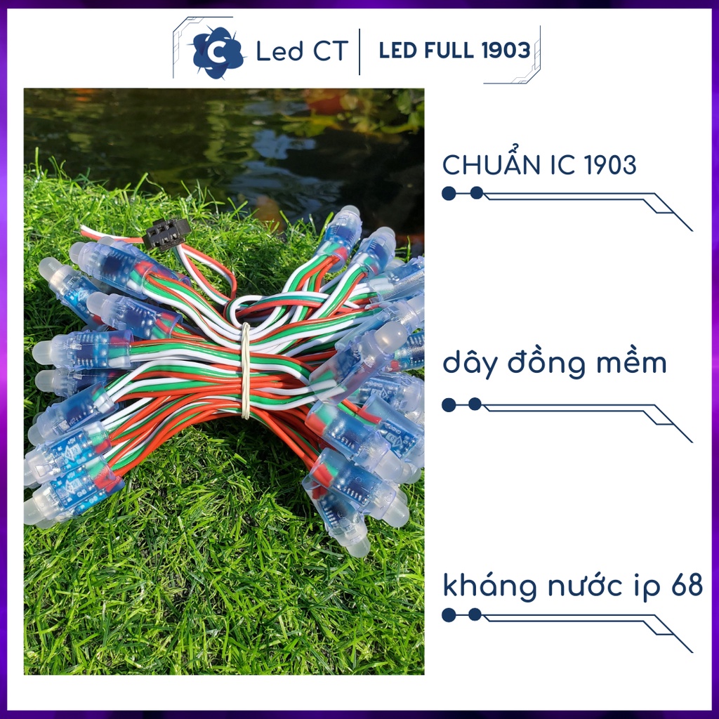 Led full 1903, 2811 chính hãng làm led pháo hoa điện, led pháo hoa