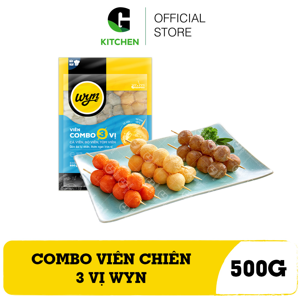 [Giao nội thành HCM] Combo viên chiên 3 vị Wyn 500g