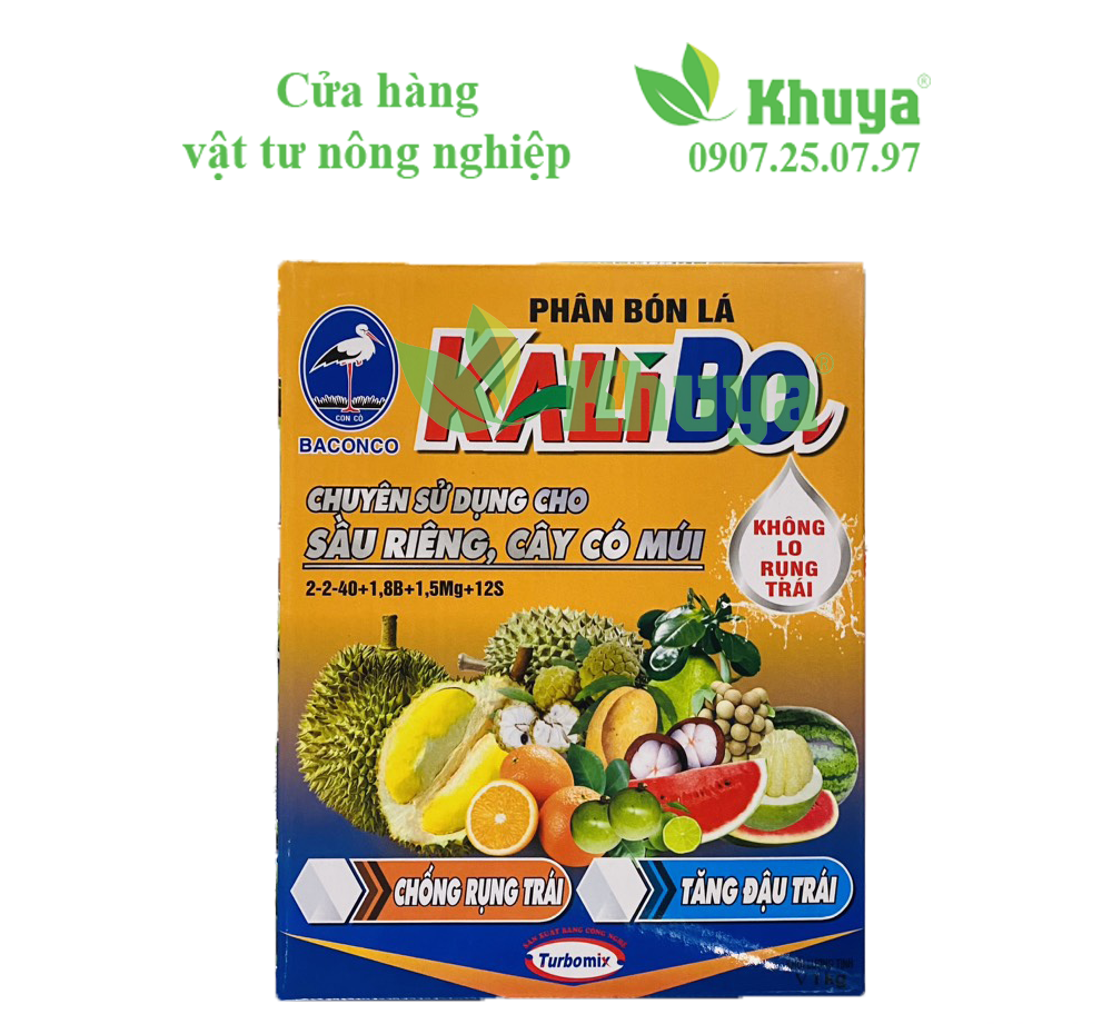 Phân bón lá Kali Bo 1kg BACONCO Không Lo Rụng Trái