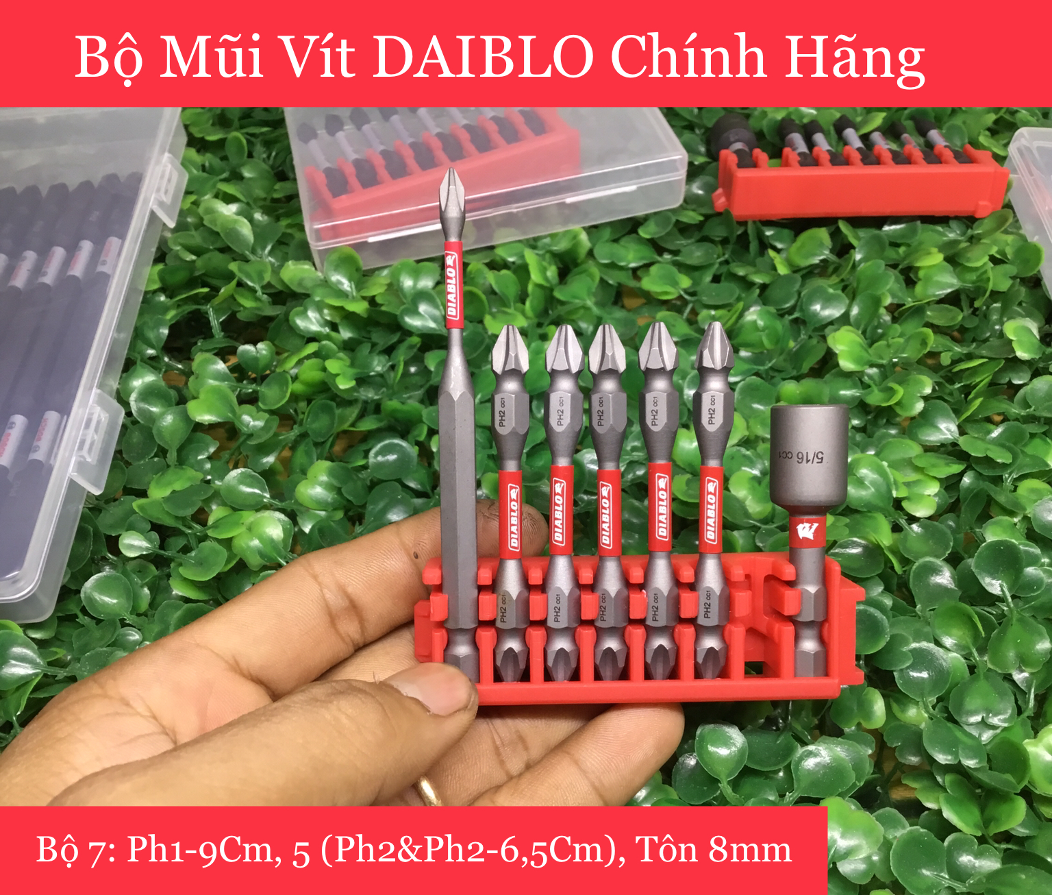 Bộ 7 mũi vít daiblo có từ