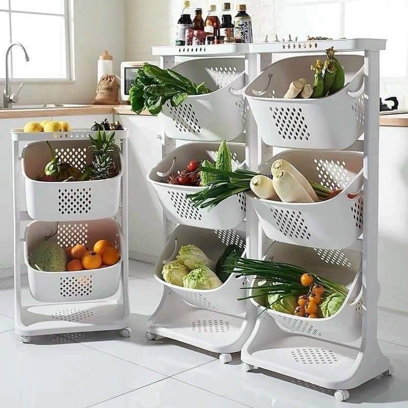 Kệ đựng đồ đa năng 3 tầng việt nhật có bánh xe