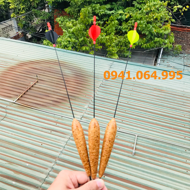 Phao câu lục chân chì, chân đồng xoáy ren, bầu gỗ thơm cao cấp