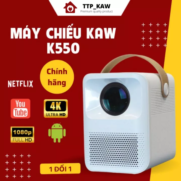 máy chiếu mini, máy chiếu, máy chiếu android 4k- Máy chiếu mini full HD 1080P hệ điều hành android 9.0 đồng bộ với điện thoại không dây hình ảnh sắc nét âm thanh sống động bảo hành 12 tháng