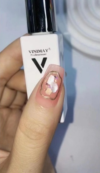 Gel vẽ cọ nét metan vinimay chai 10ml vàng bạc