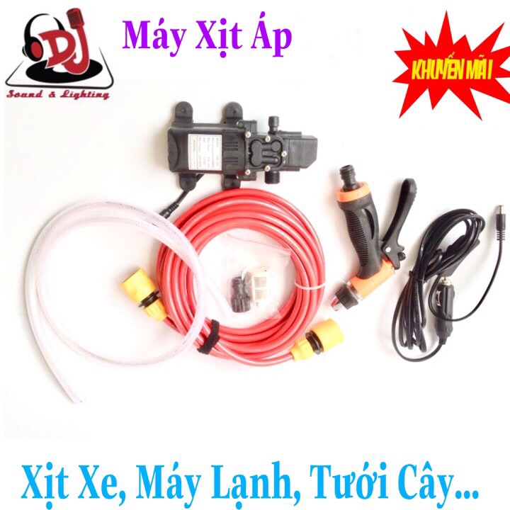 Máy bơm xịt rửa xe, máy lạnh, sân vườn, tưới cây phun phân bón