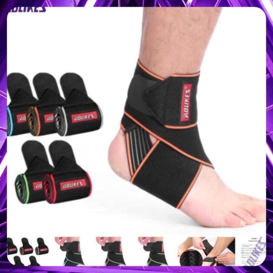 Băng quấn cổ chân, băng bảo vệ cổ chân cố định mắt cá chân tập gym - thể thao chính hãng aolikes al 7130 - 1527 - 1526 , 4546