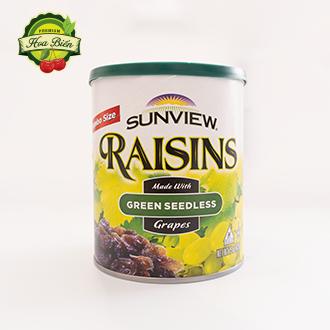 Nho khô Raisins Sunview xanh 425gr