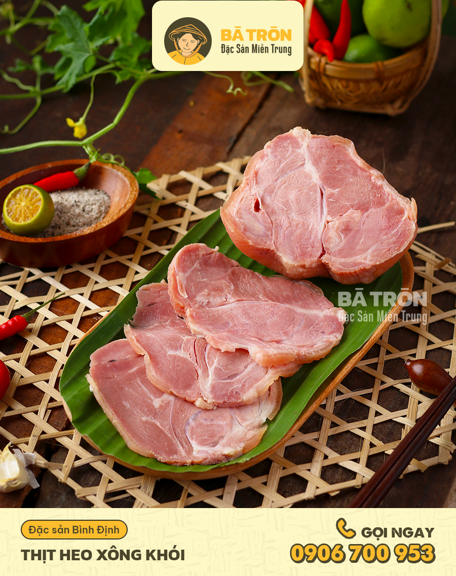 Thịt heo xông khói bình định 500gr
