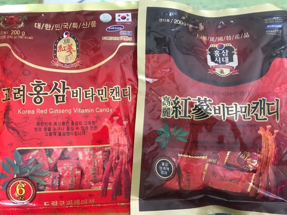 Kẹo hồng sâm Hàn Quốc gói 200g