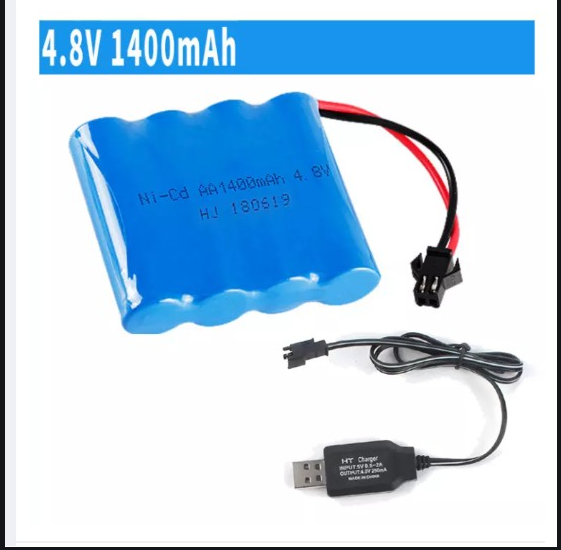 Pin và sạc usb 4.8v 1400mah Xe Điều Khiển Từ Xa