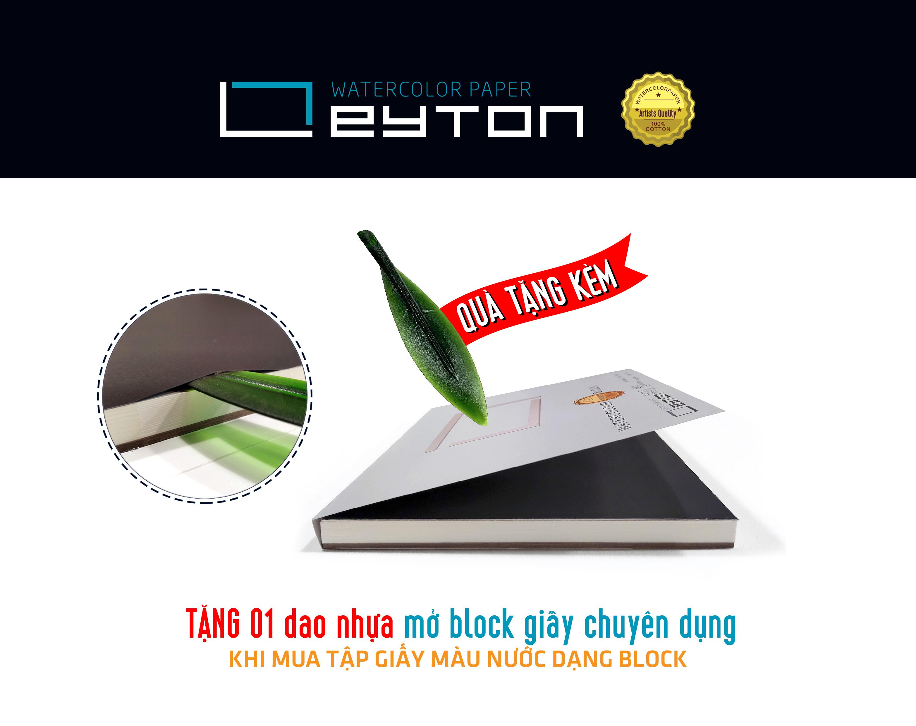 Sổ Vẽ Màu Nước LEYTON 100%cotton