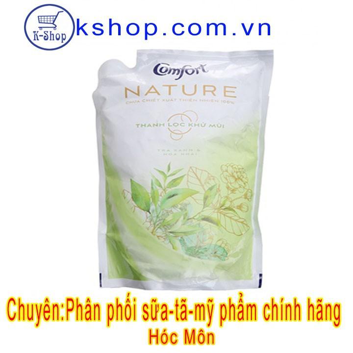 Nước xả vải comfort nature thanh lọc khử mùi túi 1.6 lít