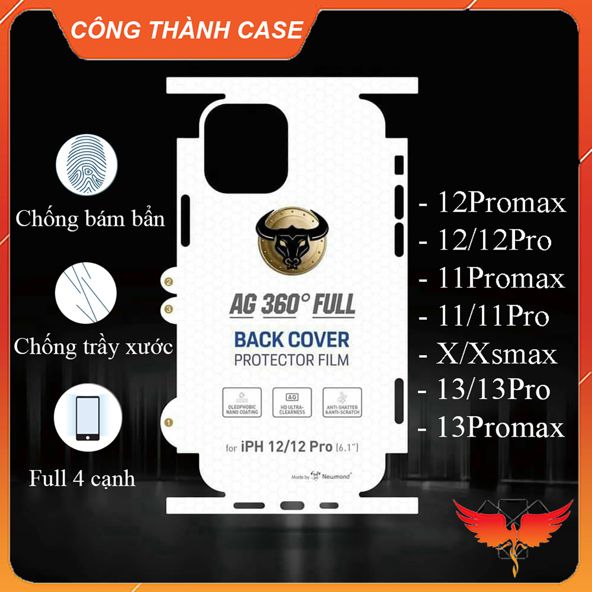Miến dán lưng pdf cho iphone x/xsmax/11promax/12promax/13/13pro/13promax
