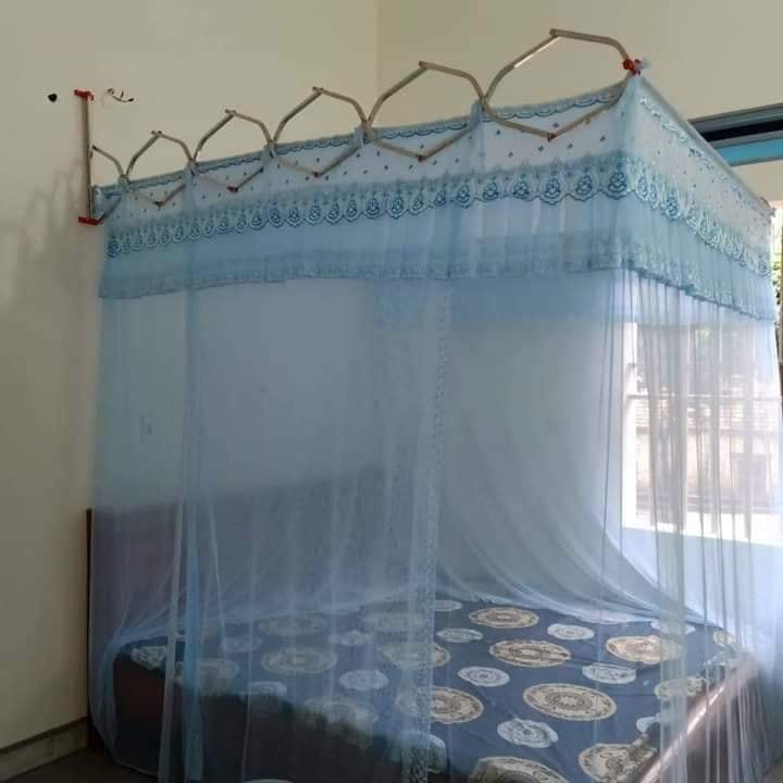 Màn khung xếp gọn trọn bộ m6 x2m ngang - Đủ màu màn khung inox loại đẹp